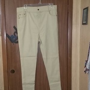 Plus size pull on khakis